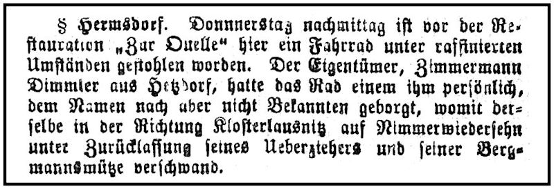 "Eisernberger Nachrichtsblatt" 10.12.1901